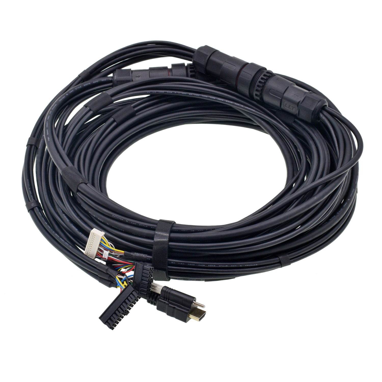 Arnés de cableado automotriz impermeable de la vivienda del enchufe de M36 HDMI