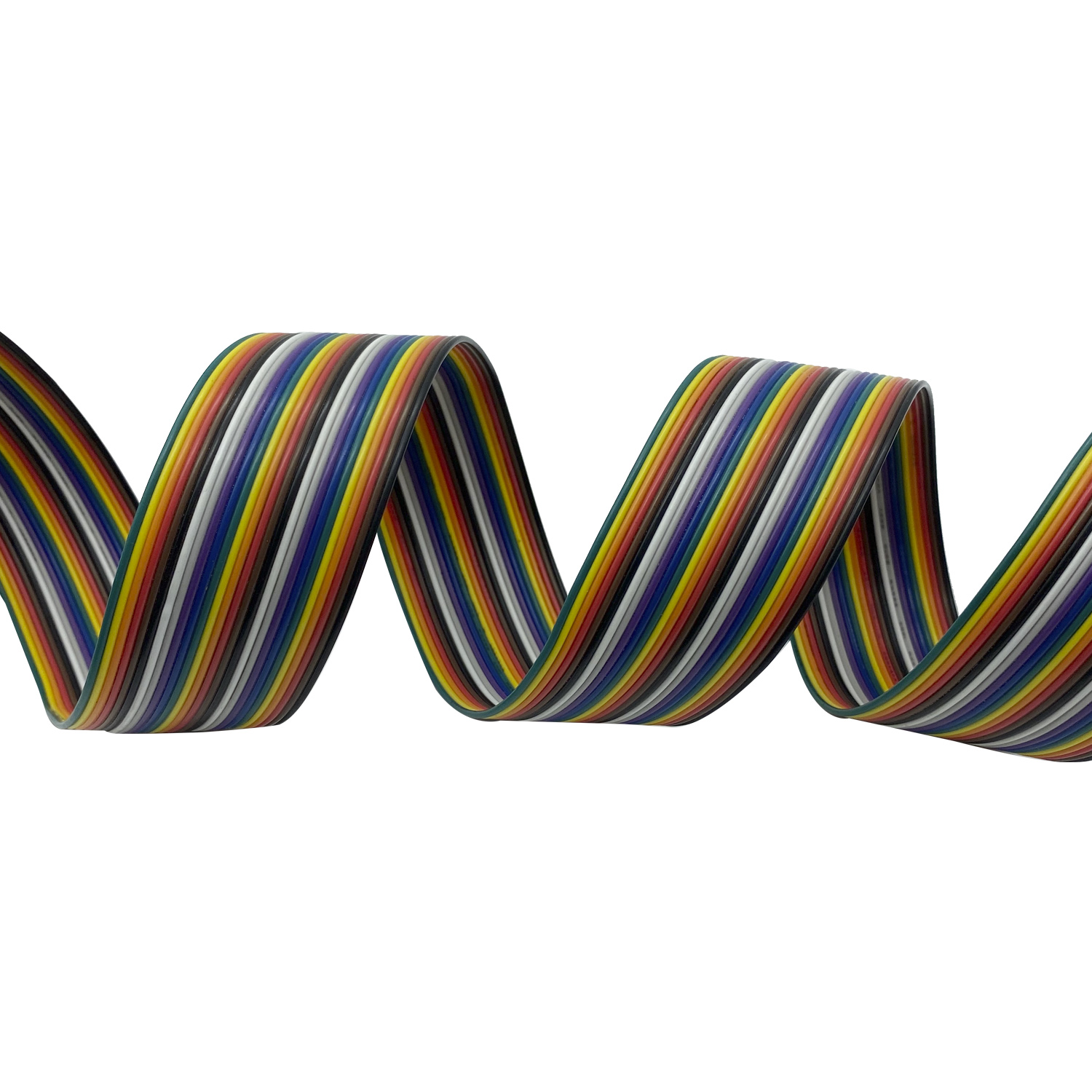 Conductor del PVC 26AWG 26 de la base múltiple del multicolor del cable plano