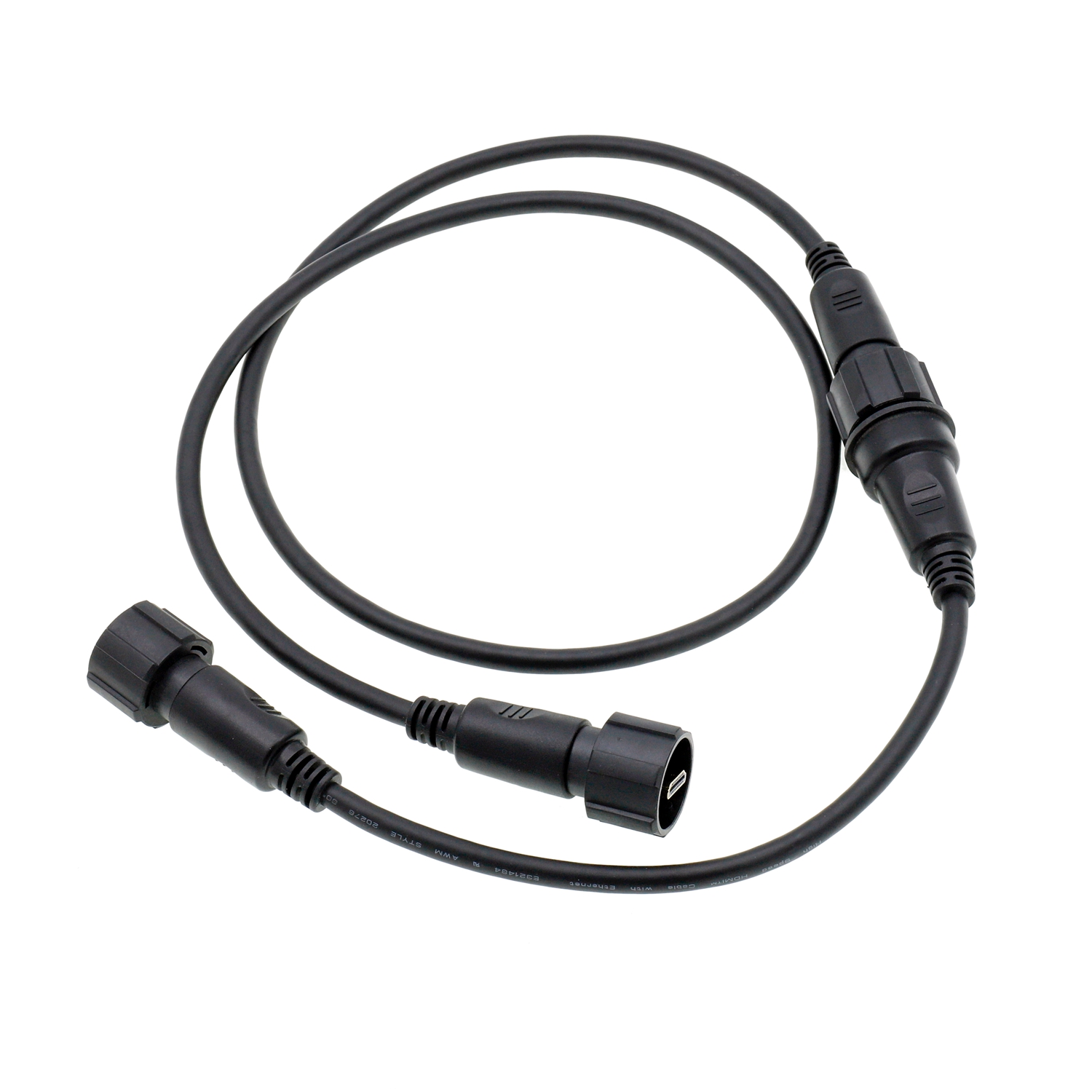 Arnés de cableado de comunicación redondo eléctrico de conector de PVC