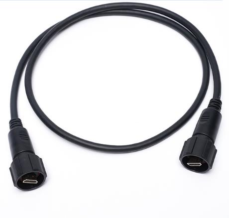 Arnés de cableado de comunicación HDMI HDV PVC Patch Cord IP68