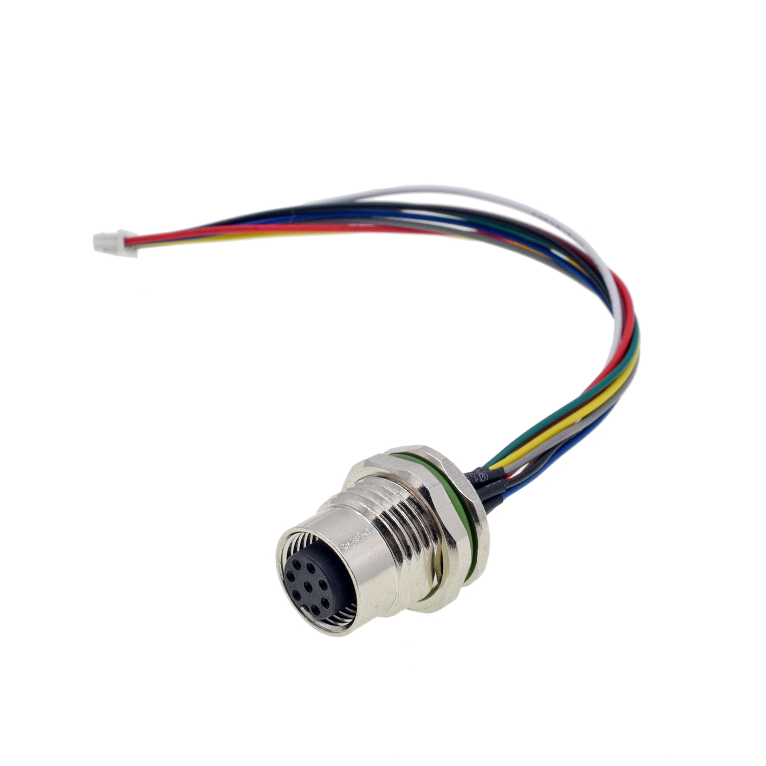 Montaje de cable de encargo del terminal del conector hembra del enchufe M12