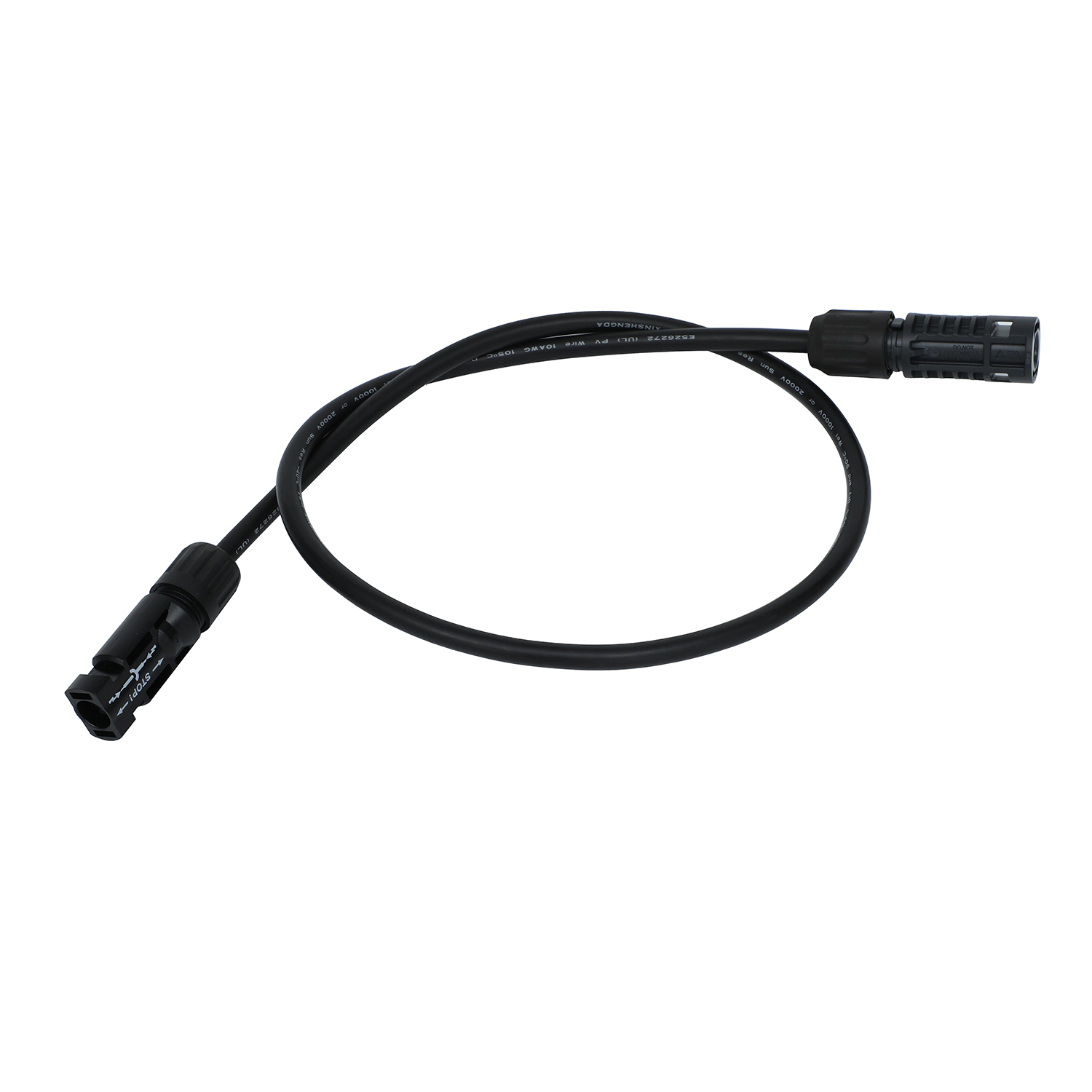 Cable de CC 4 mm2 6 mm2 alambre de puente solar macho a hembra